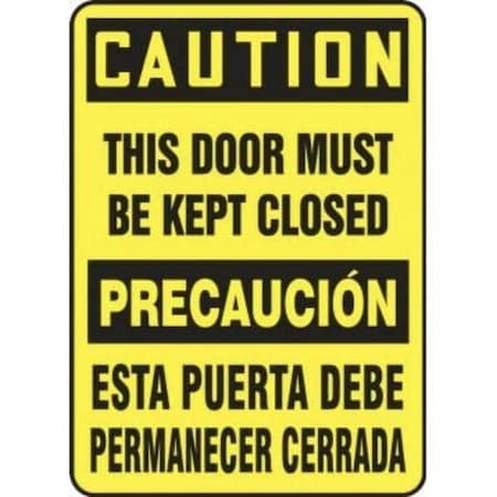 Accuform BILINGUAL OSHA CAUTION Safety Sign SBMABR609VS SBMABR609VS